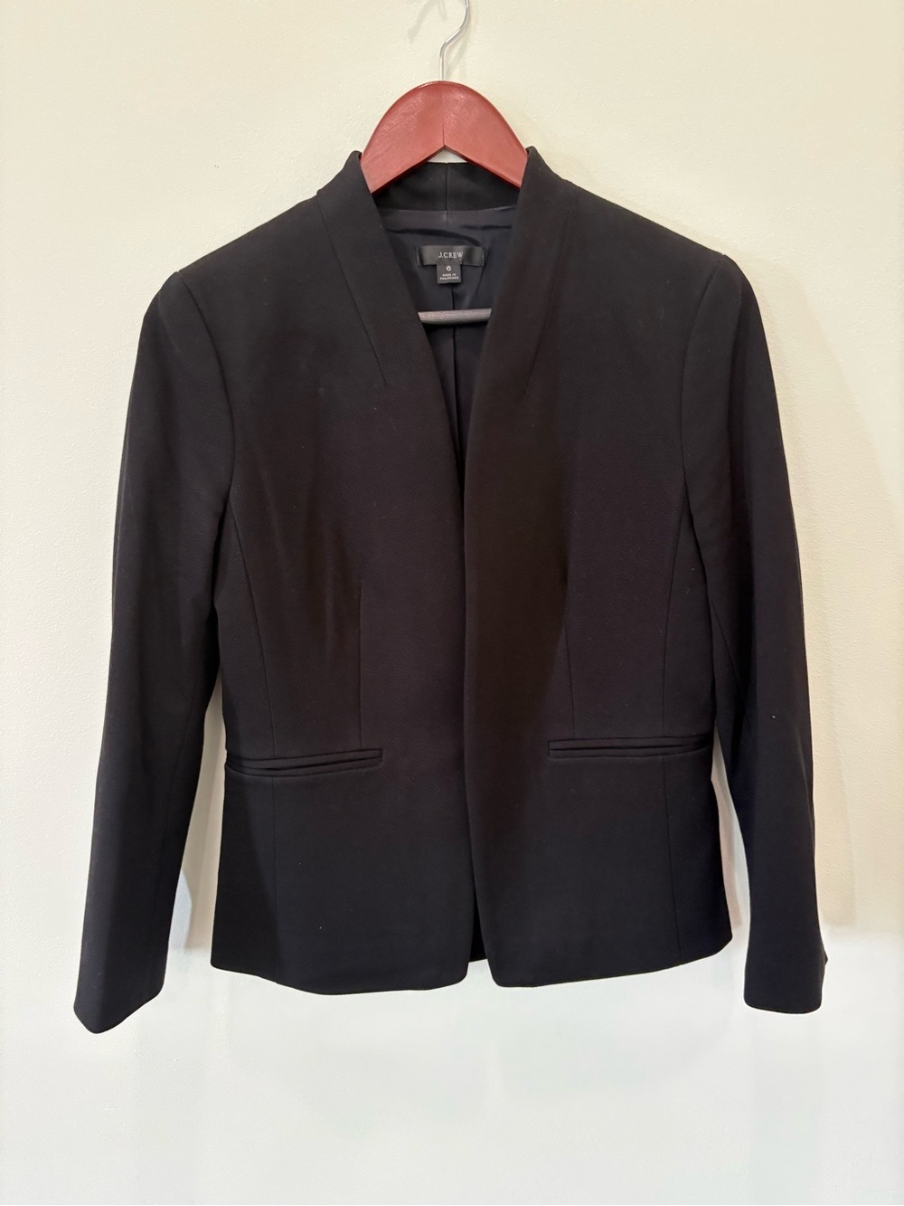 J. Crew Black Open-Front Women's Blazer  - Black, 6